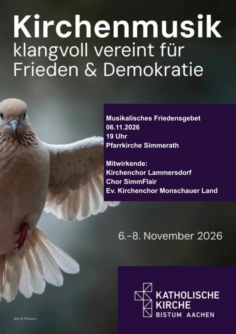 Musikalisches Friedensgebet am 06.11.26